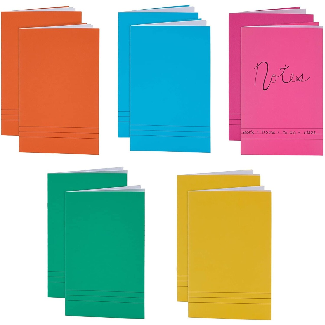 12 Pack Composition Notebook Wide Ruled, Lined Storybooks Bulk for School Kids, 6 Colors, 12 Sheet Each, 8.5" x 5.5"